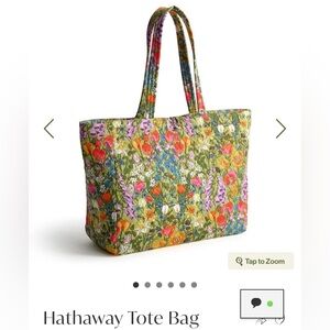 NEW Vera Bradley Hathaway Tote in Meadow Bouquet!